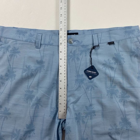 NWT Travis Mathew Smooth Talker Shorts Mens Size 38 Blue Golf Flat Front Stretch - Picture 11 of 15